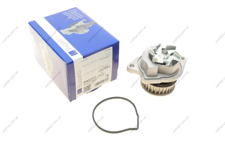 Помпа води Seat Corodba/Ibiza/VW Caddy/Polo 1.0i/1.4 96-02 (27z) (B/B) (7 лоп) BUGATTI PA8707 (фото 1)