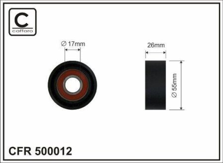 Ролик CAFFARO 500012