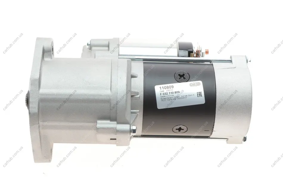 Стартер Mitsubishi Colt II-III/Galant IV-VII/Lancer III-V/Pajero II 1.8D-2.6D 80-07 (2kw) (z=10/12/13) = 110809 HC- CARGO F 032 110 809 (фото 1)