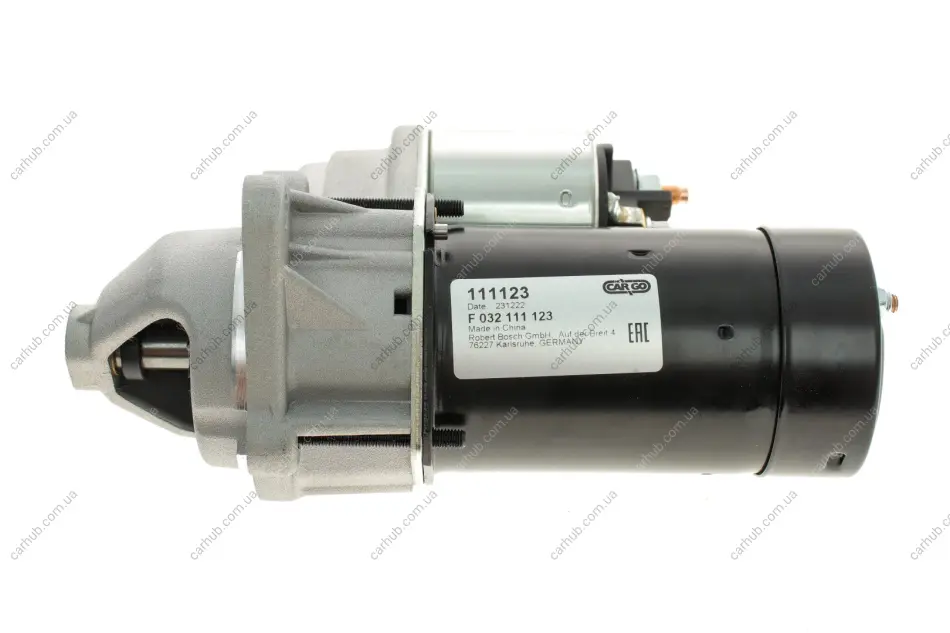 Стартер Daewoo Lanos 1.3-1.6 97-/Opel Astra G/H 1.2-1.6 98-10 (0.9kw) (z=9/10) = 111123 HC- CARGO F 032 111 123 (фото 1)