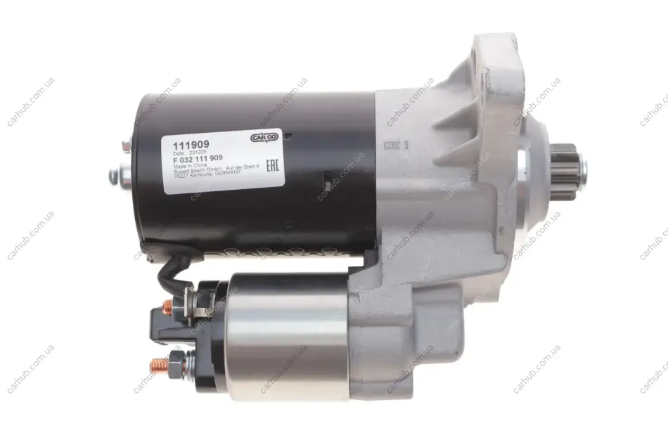 Стартер Audi A3/Ford Galaxy/VW Caddy/Golf/Passat/Skoda Octavia 1,4-2.0 91-05 (1.1kw) (z=9) = 111909 CARGO F 032 111 909 (фото 1)