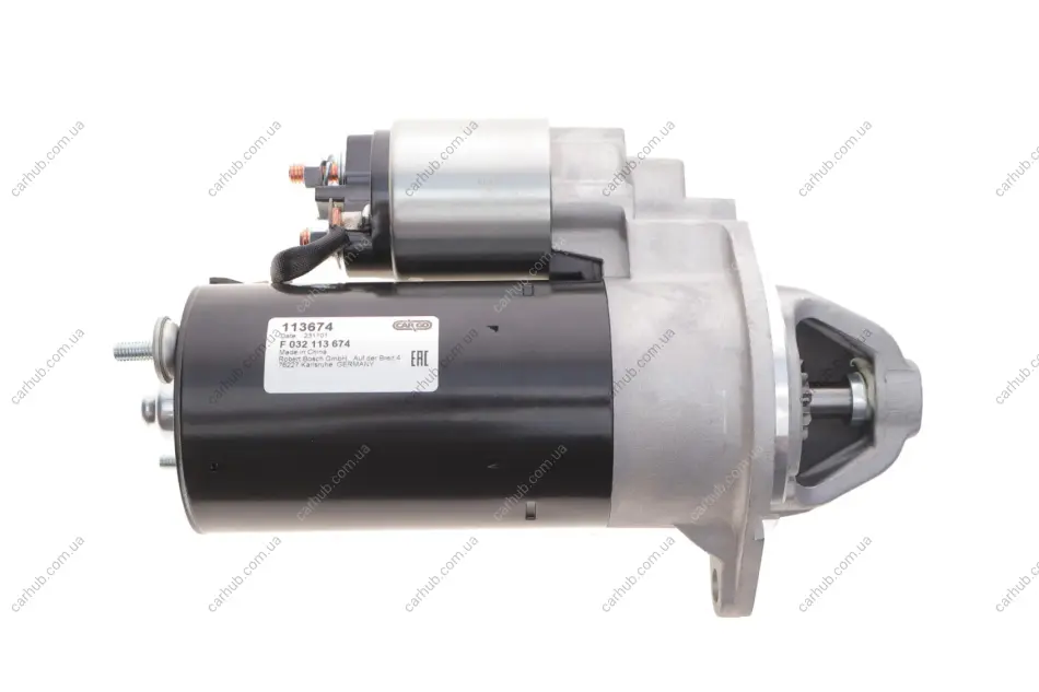 Стартер Opel Astra/Vectra/Zafira 2.0/2.2 CDTI 96-15 (12V/2kw) (z=10) = 113674 HC- CARGO F 032 113 674 (фото 1)