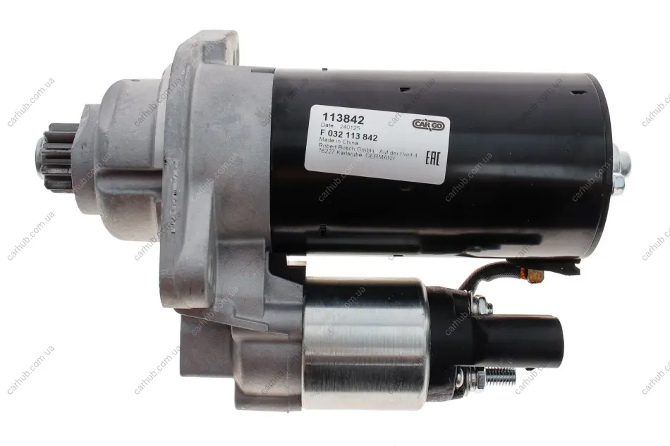 Стартер VW Caddy/T5 1.9TDI 03- (1.7kw) (z=10) = 113842 HC- CARGO F 032 113 842 (фото 1)
