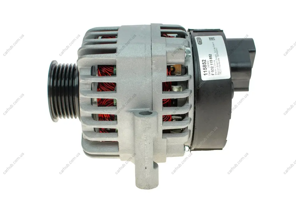 Генератор (14В, 105А, новий із заставою) ALFA ROMEO MITO FIAT 500, 500 C, DOBLO, DOBLO, FIORINO, GRANDE PUNTO, LINEA, PUNTO, PUNTO EVO, QUBO LANCIA YPSILON 1.3D 02.06- CARGO F 032 115 852 (фото 1)