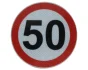 Наклейка обмеження швидкості 50km/h (1шт, світловідбиваюча) діаметр: 20см CARGOPARTS CARGO-T041 (фото 1)