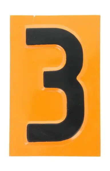 Попереджуюча/інформаційна дошка, (EN) ADR warning board number 3 (1шт) CARGOPARTS CARGO-T052 (фото 1)