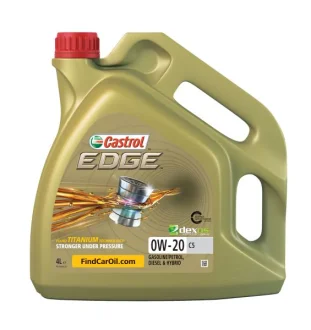 Моторна олива EDGE (4L) 0W20 API ILSAC GF-7 SQ ACEA C5 C6 CHRYSLER MS-6395 DEXOS1 GEN2 FIAT 9.55535 CR1 FIAT 9.55535 GSX FORD M2C947 A FORD M2C947 B1 JAGUAR 03.5006 LAND ROVER 03.5006 MB CASTROL EDGE 0W20 C5 4L