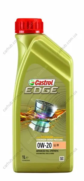 Моторна олива EDGE (1L) 0W20 BMW LL-17 FE+ FORD M2C956 A1 MB 229.71 MB 229.72 PORSCHE C20 VW 508.00 VW 509.00 CASTROL EDGE 0W20 LL IV 1L (фото 1)