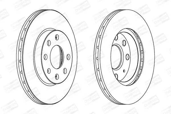 КОМПЛ.2 ШТ/ пер. Opel Corsa C (X01) 00- (240*20) CHAMPION 562290CH (фото 1)