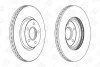 КОМПЛ.2 ШТ/ Гальмівний диск пер. Ford Focus/C-Max/Kuga/ Volvo C30/C70 03- (300*25) CHAMPION 562363CH (фото 1)