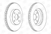 КОМПЛ.2 ШТ/ Гальмівний диск пер. Toyota Yaris 05- (258*22) CHAMPION 562421CH (фото 1)