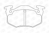 Гальмівні колодки зад. Peugeot 206 99-/Renault Megane I 96-03 CHAMPION 571334CH (фото 1)