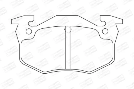 Гальмівні колодки зад. Peugeot 206 99-/Renault Megane I 96-03 CHAMPION 571334CH