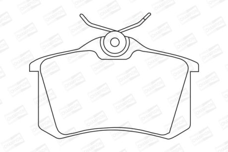 Гальмівні колодки зад. A4/A6/C3/C4/Golf/Passat 1.2 -2.7 88- 15 mm (TRW) CHAMPION 571361CH