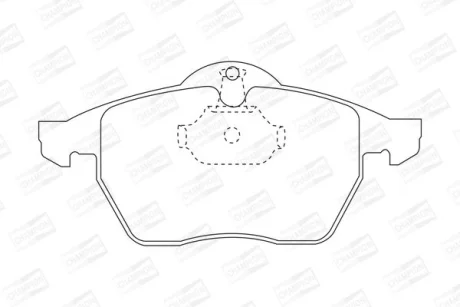 Гальмівні колодки пер. Vectra B 95-03 (ATE) CHAMPION 571920CH
