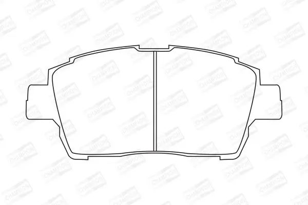 Гальмівні колодки пер. Toyota Yaris/Prius 99-05 (akebono) CHAMPION 572405CH (фото 1)