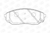 Гальмівні колодки пер. Kia Sorento 02- (sumitomo) CHAMPION 572511CH (фото 1)