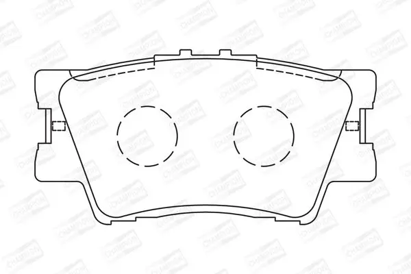 Гальмівні колодки зад.TOYOTA CAMRY/RAV4 III/RAV4 IV 2.0-3.5 06- CHAMPION 572595CH (фото 1)