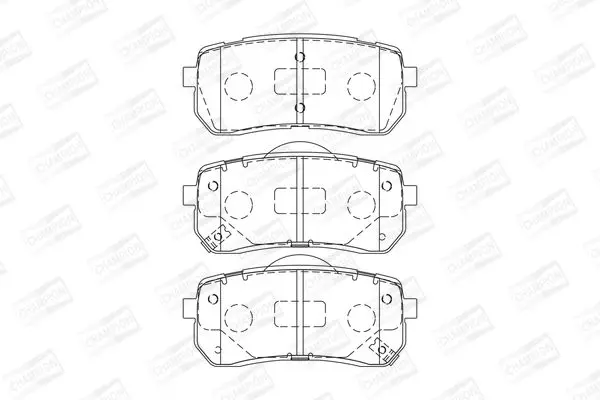 Гальмівні колодки зад. Hyundai H-1 08- (mando) CHAMPION 572596CH (фото 1)