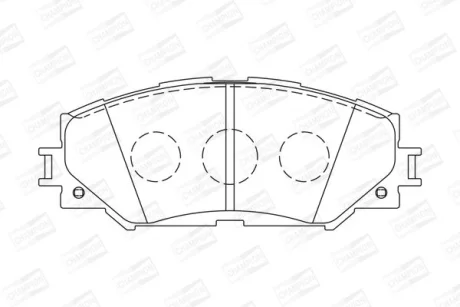 Гальмівні колодки пер. Toyota RAV4 06- CHAMPION 572598CH