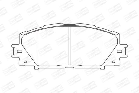 Гальмівні колодки пер. Prius 08- CHAMPION 572631CH
