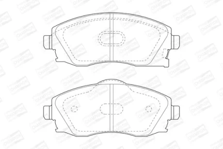 Гальмівні колодки пер. Combo/Meriva 00-12 CHAMPION 573011CH