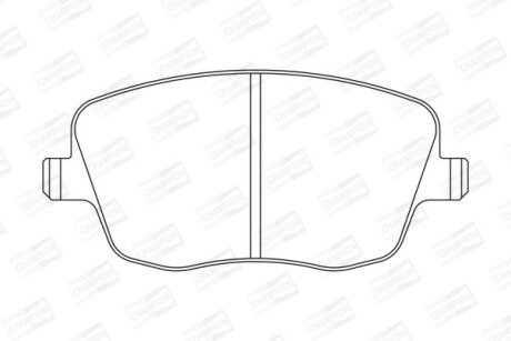 Гальмівні колодки пер. VW Polo 02-/Skoda Fabia 99-14 (TRW) CHAMPION 573101CH