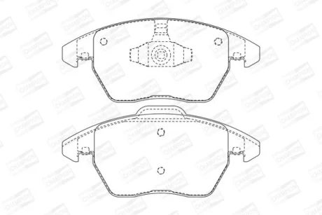 Гальмівні колодки пер. Citroen C4/Peugeot 208/307/308 03- (ATE) CHAMPION 573134CH