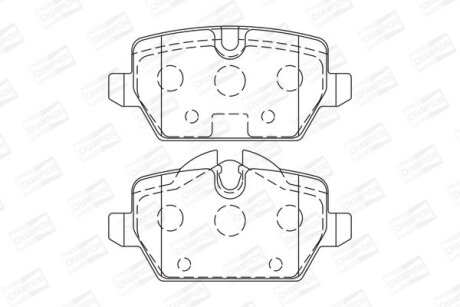 Гальмівні колодки зад. BMW 3(E90)/1(E81) 04-13 (TRW) CHAMPION 573136CH