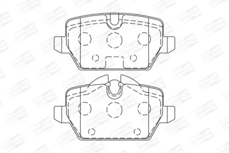 Гальмівні колодки зад. BMW 3(E90)/1(E81) 04-13 (TRW) CHAMPION 573136CH