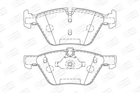 Гальмівні колодки пер. BMW 3(E90)/1(E81) 04-13 (ATE) CHAMPION 573151CH