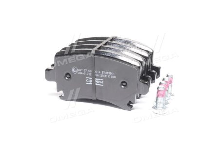 Гальмівні колодки зад. Caddy III/Golf V/Audi A4 03- CHAMPION 573158CH