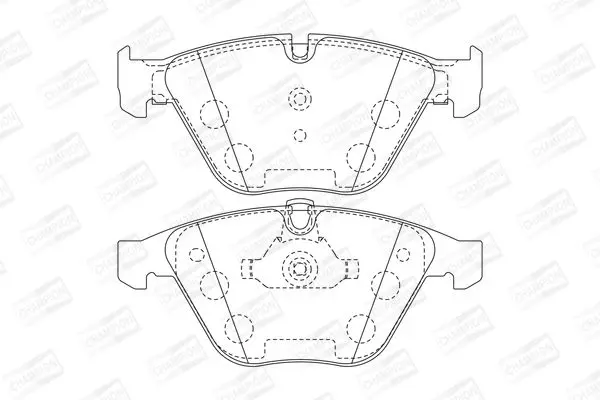 Гальмівні колодки пер. BMW 3 (E90)/5 (E60)/7 (E65) 02-13 (ATE) CHAMPION 573181CH (фото 1)