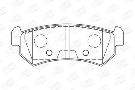 Гальмівні колодки зад. Chevrolet Lacetti 05- (SUMITOMO) CHAMPION 573216CH