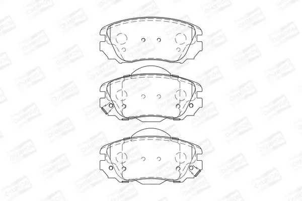 Гальмівні колодки пер. Insignia/Insignia/Malibu/9-5 08-17 CHAMPION 573269CH (фото 1)