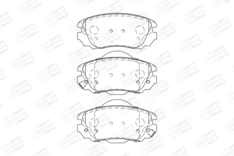 Гальмівні колодки пер. Insignia/Insignia/Malibu/9-5 08-17 CHAMPION 573269CH