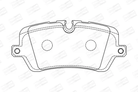 Гальмівні колодки зад. Range Rover IV 12- /Range Rover Sport 13- (TRW) CHAMPION 573439CH