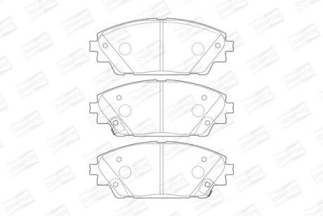 Гальмівні колодки пер. Mazda 3/CX-3 13- (Akebono) CHAMPION 573611CH