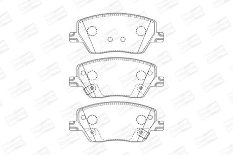 Гальмівні колодки пер. Fiat Tipo 1.3-1.6 16-20 CHAMPION 573626CH