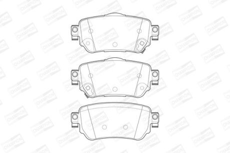 Гальмівні колодки зад. Nissan X-Trail/Qashqai II 13- (TRW) CHAMPION 573658CH