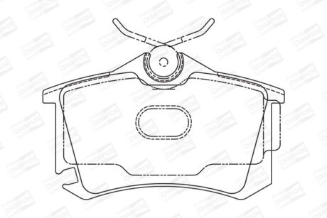 Гальмівні колодки пер. Subaru Impreza 02-/Forester 02- (TRW) CHAMPION 573682CH