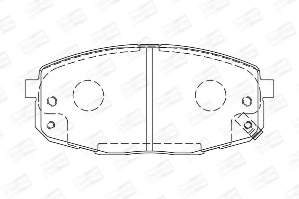 Гальмівні колодки перед. Hyundia i30/KIA C\'eed 02- CHAMPION 573730CH (фото 1)