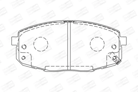 Гальмівні колодки перед. Hyundia i30/KIA C\'eed 02- CHAMPION 573730CH
