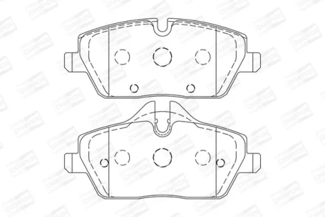Гальмівні колодки пер. BMW 1(E81/E87)/MINI 06- (TRW) CHAMPION 573733CH