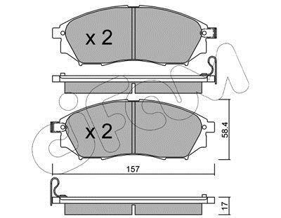 Тормозные колодки пер. QX50/Q70/Q60/Navara/Qashqai/Murano/Pathfinder/Koleos 01- CIFAM 822-819-0