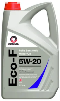 Моторна олива Eco-F (5L) 5W20 API SN FORD M2C925 A FORD M2C925 B FORD M2C948 B JAGUAR 03.5004 LAND ROVER 03.5004 COMMA ECO-F 5W20 5L