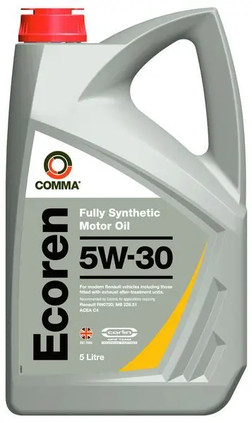 Моторна олива Ecoren (5L) 5W30 MB 226.51 RENAULT RN 0720 COMMA ECOREN 5W30 SYNT. 5L (фото 1)