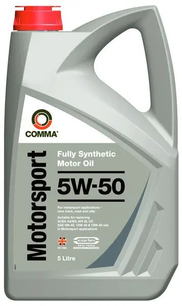 Моторна олива Motorsport (5L) 5W50 API CF SL COMMA MOTORSPORT 5W50 5L (фото 1)