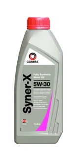 Моторна олива Syner-X (1L) 5W30 API ILSAC GF-5 SN CHRYSLER MS-6395 DEXOS1 GEN2 FORD M2C946 A GM 4718M GM 6094M COMMA SYNER-X 5W30 1L