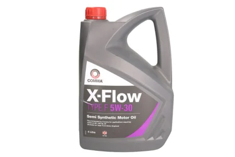 Моторна олива X-FLOW (4L) 5W30 API CF SL ACEA A5 B5 COMMA X-FLOW F 5W30 SEMI.4L